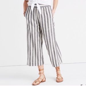 Madewell striped culottes pants